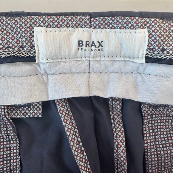 NWT BRAX Men’s Evans Regular Fit Kapok & Pima Luxury Chino Pants Size 38 Navy - Picture 3 of 10